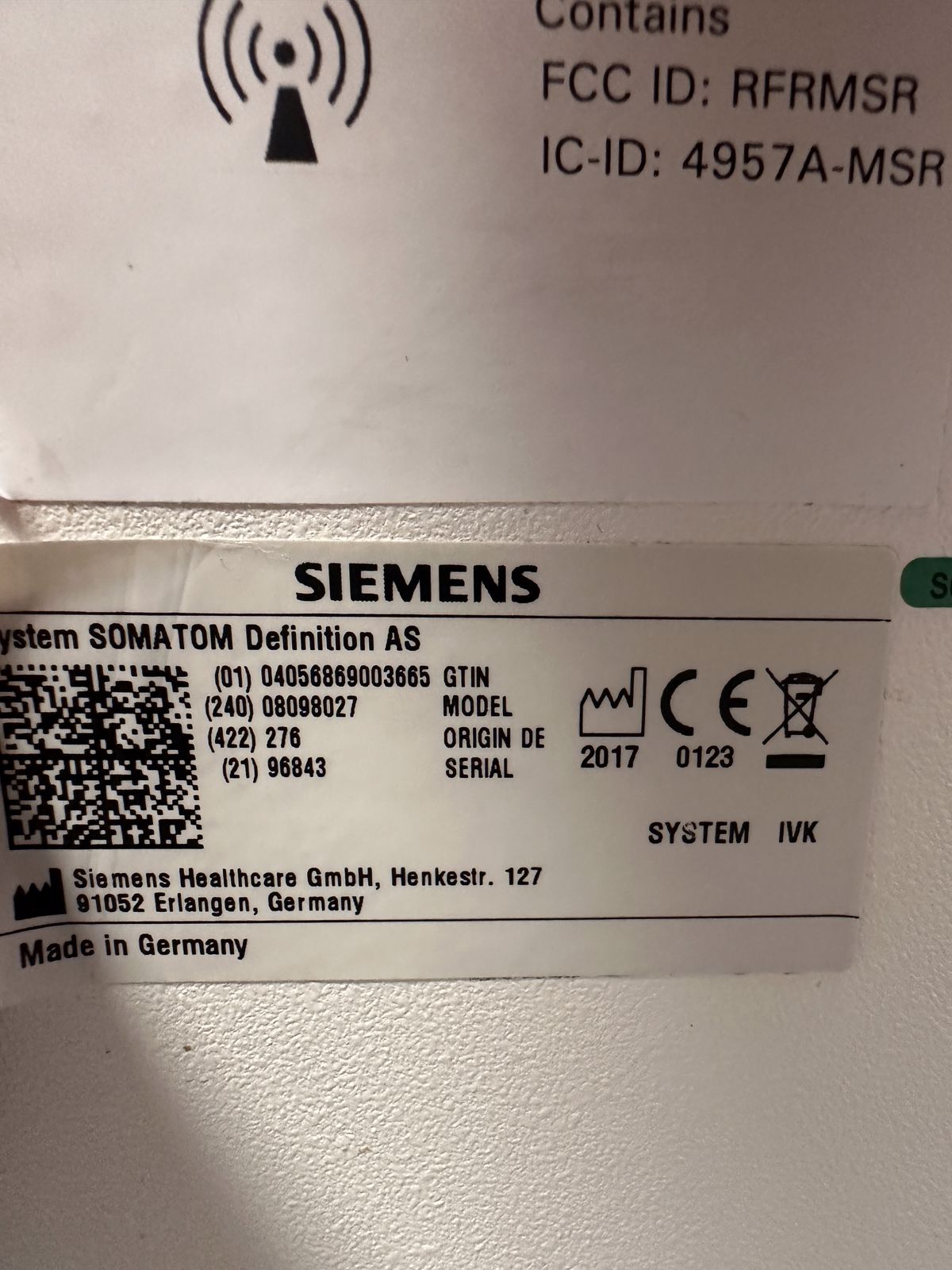 Siemens Definition AS 128 + - 2017