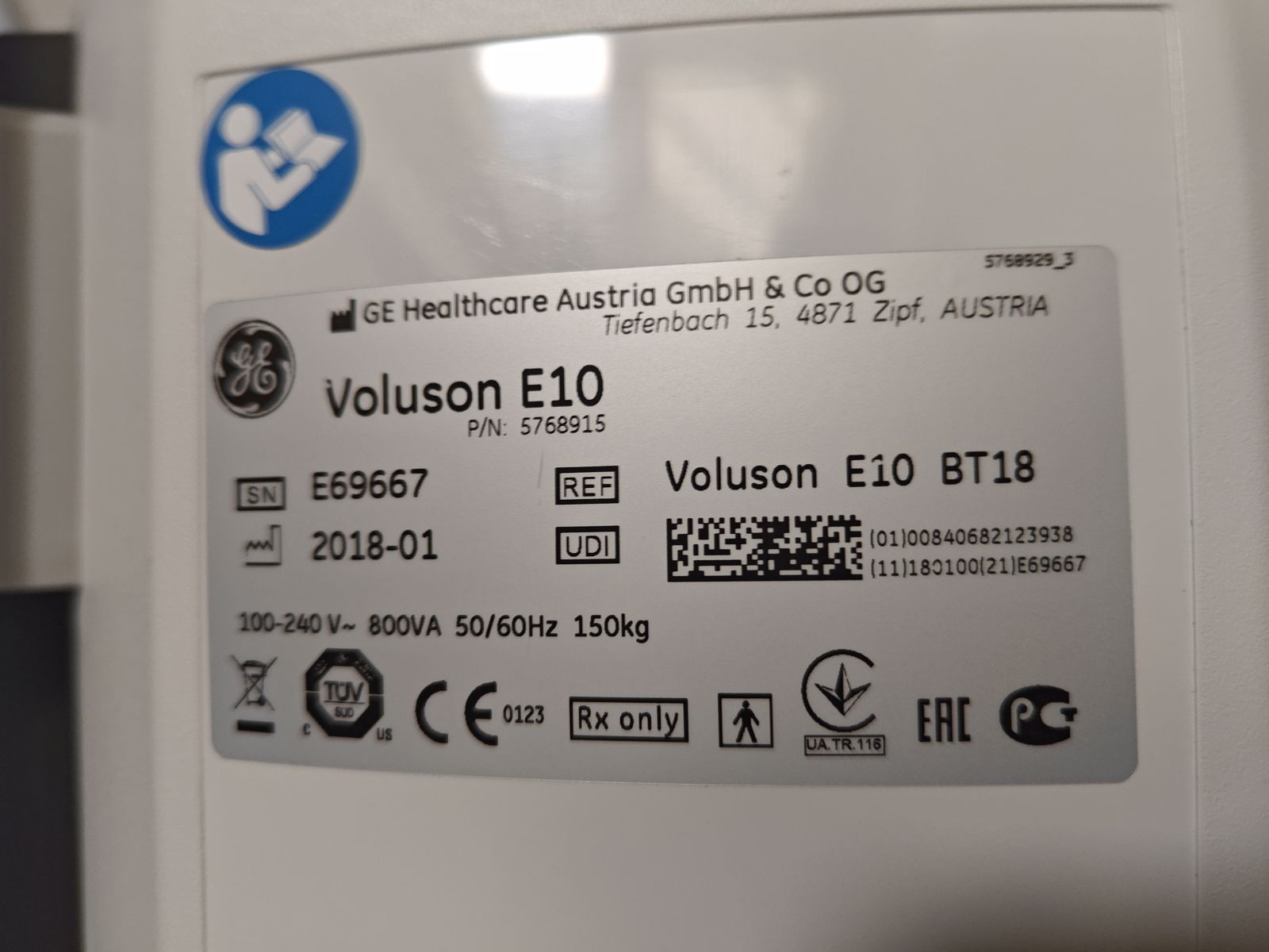 GE Voluson E10 - 2018