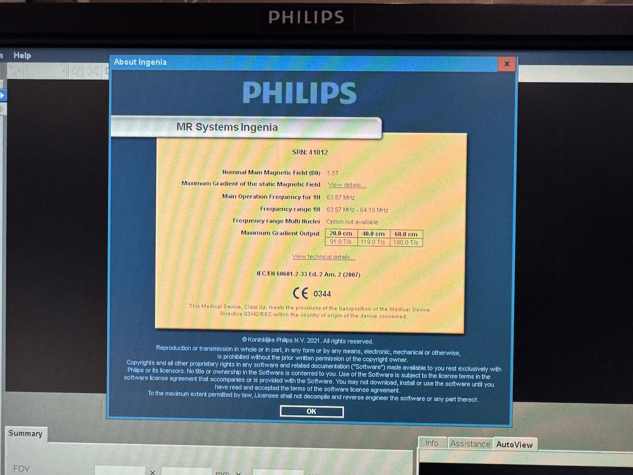 Philips Ingenia 1.5T - 2011