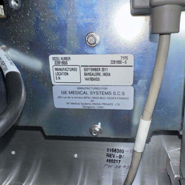 GE Optima CT580 RT - 2010