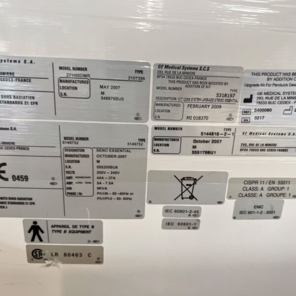 GE Senographe Essential - 2007