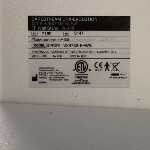 Carestream DRX Evolution - 2011
