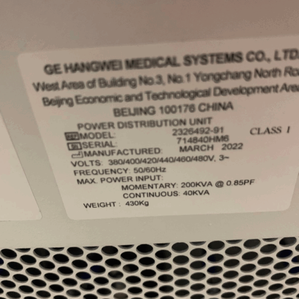 GE Revolution Apex 512 - 2014