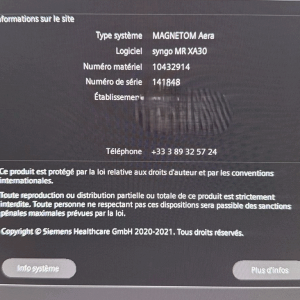 Siemens Aera 1.5T - 2018