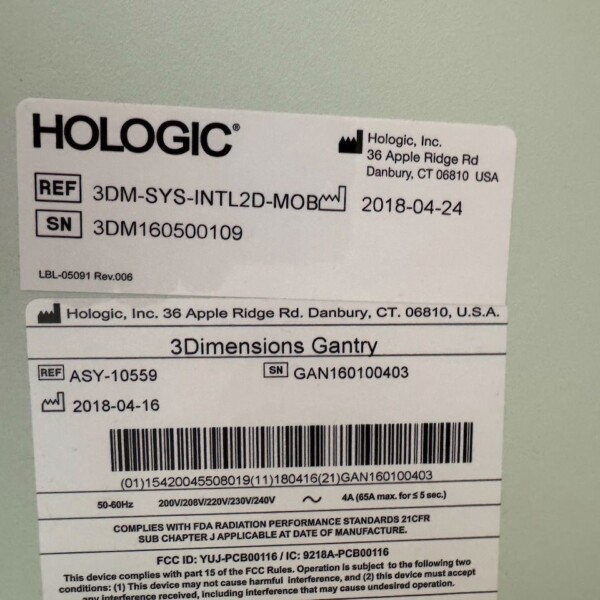 Hologic Selenia 3Dimensions - 2018