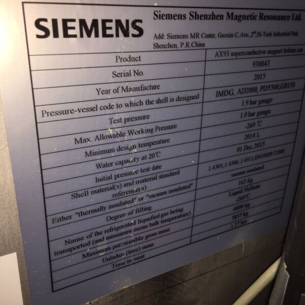 Siemens Amira 1.5T - 2015