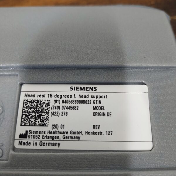 Head Rest 15º f. head support Siemens