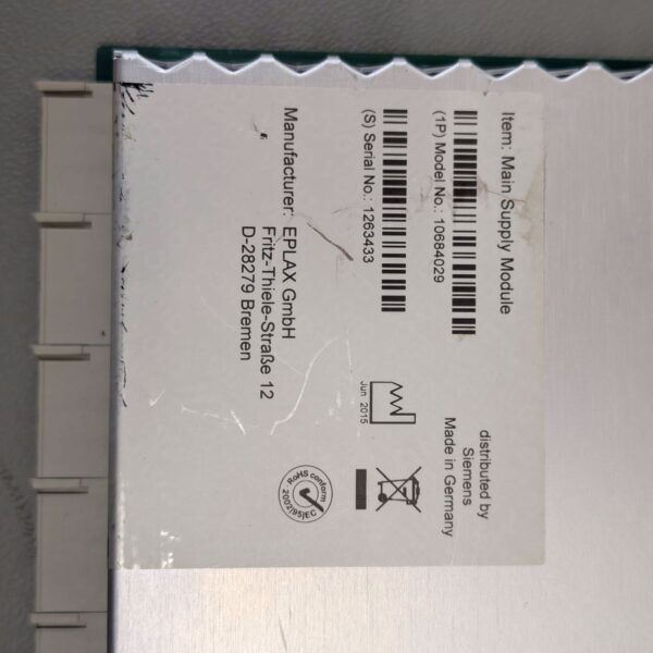 Main Supply Module Siemens 2015