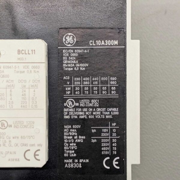 100A Contactor GE