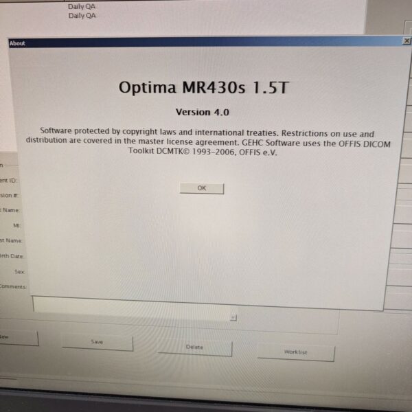 Optima MR430S 1.5T GE 2011