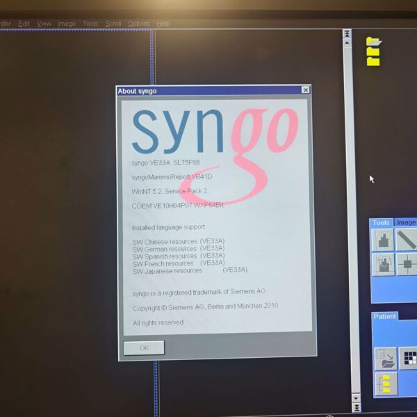 Siemens Workstation: Syngo MammoReport VB41D Siemens