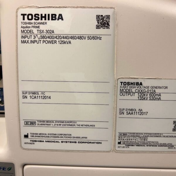 Aquilion Prime 160 Toshiba 2011